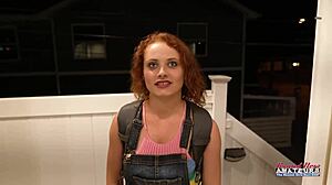 Petite Ginger Luna Parish Fingers Shaved Twat Deep Stuffing With Dildo And Toys