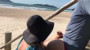 Milf Teases Stranger With Tongue Before Outdoor Anal Creampie Fuck