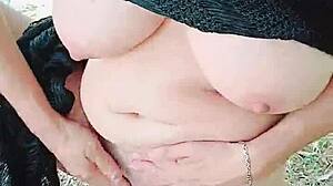 Amateur Brunette Latina Babe Shows Big Natural Tits And Ass Outdoors