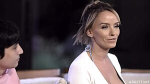 Stepmom Pristine Edge rides stepson's huge dick all night long USA 2021