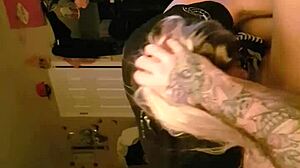 Hot Blonde Wife Deep Throats Big Cock