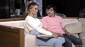 Stepmom Pristine Edge rides stepson's huge dick all night long USA 2021