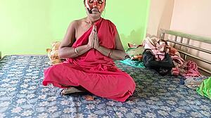 I moan as stepson pounds my horny tantrik pussy