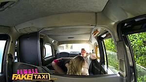 Female Fake Taxi hunk gets blowjob and cums in driver's mouth