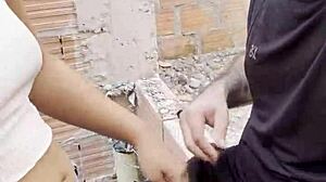 colombian cutie dances in jeans then submits to risky public outdoor fucking with cum on street