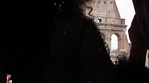 Double Anal Fisting Stretches Lady Ana's Gaping Asshole In Colosseum Arena