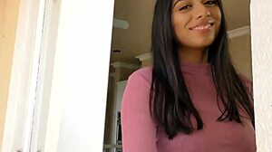 sexy brunette violet in tights