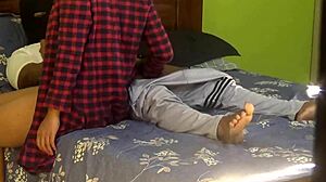 This very hot Malaysian girl rides her friend's boyfriend cowgirl style with crazy ass shaking 😈