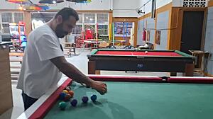 amateur latina didn't know pool but took hard fucking in car. she bent over for doggystyle quickie on public street.