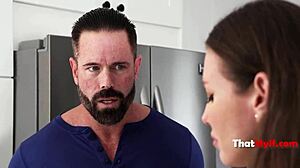 Will Teen Become Milf Overnight with Genie in Garage 3some?