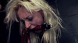 Milf demi blue punished with hard face slaps whippings until crying in garage