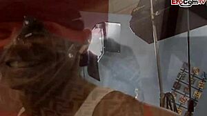 i picked up this busty blonde slut with a tattoo and fake tits for fucking and a facial cumshot