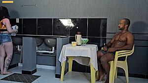 EU COMI A MIGA DA MINHA MULHER SEM CAMISINHA ENQUANTO ELA FOI AO MERCADO!