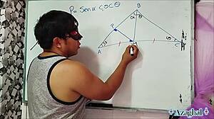 Asian Nerd Student Learns Sexual Trigonometry from Teacher