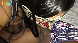 Slutty Wife Sucks Hung Black Stud as Cuck Hubby Watches in Car