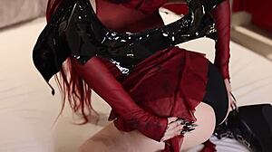 Fuccubus cosplay goes wrong as she bends over and gets her ass dominated hard in assassin's creed roleplay