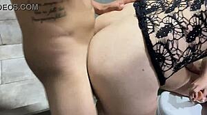 hermanastro trio bends over for anal missionary doggy pounding