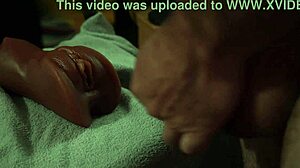 she laps up her sweet solo cumshot greedily