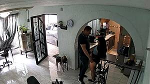 latina FLIRTS with contractor before WILD bedroom action