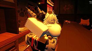 shark girl roblox furry solo fun with herself