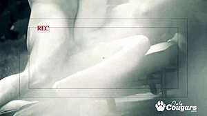 Aubrey Adams Fucked Hard Backyard as Peeping Tom Watches Cumshot