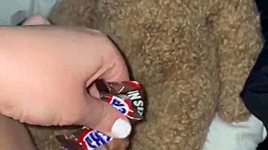 ARAB TEEN PUSSY STUFFED WITH FOOD KINKY FETISH ORGASM!