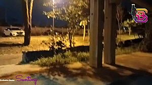 Puta Gostosa Sucks Monster Black Cock Before Outdoor Pounding