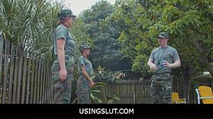 Hey slut, freeuse teens Dani Blu and Callie Black ready for drill anytime in boot camp