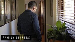 ashley lane squirts on tommy pistol's cock in bed from horny pussy pounding