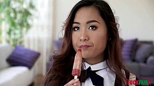 elle voneva's petite teen ass begs for cumshots