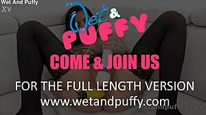 Hey check out Lucia Denvile's wet puffy play session