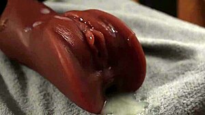 she laps up her sweet solo cumshot greedily