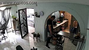 latina FLIRTS with contractor before WILD bedroom action