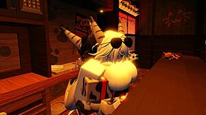 shark girl roblox furry solo fun with herself