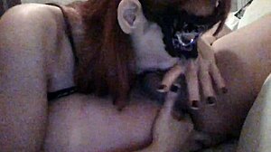 i get my mouth full of cum on balcony couch after horny fingering