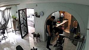 latina FLIRTS with contractor before WILD bedroom action