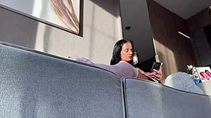 skinny tattooed college cheerleader shows up for fashion shoot but ends up in hardcore porn action