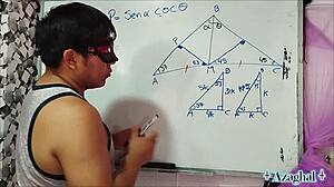 Asian Nerd Student Learns Sexual Trigonometry from Teacher