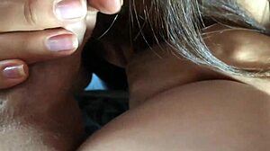 college coed sucks cock expertly until hot cumshot fills her mouth