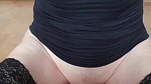 Misr4 Update 3 Black Stockings Anal Cum in Sexy Lingerie