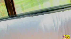 oh god me and my hot brunette lesbian friend we're fuckin each other silly with this huge sex toy makin us both cum so hard!!