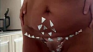 bodyart old STEPMOM takes HARSH FUCK in kitchen brutality!