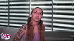 NINA NOVA'S PIERCED PIGTAILS LEAD TO CREAMPIE PROJECT FINISH!