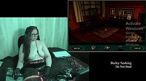 Naked Old Clock BBW Brunette Plays With Big Natural Tits Game