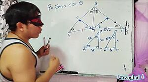 Asian Nerd Student Learns Sexual Trigonometry from Teacher