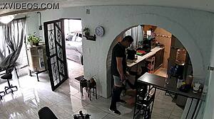 latina FLIRTS with contractor before WILD bedroom action