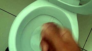 brazilian teen strokes monster cock in bathroom solo