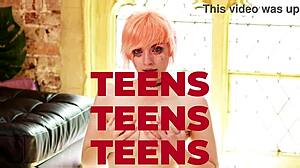 Real British 18+ chubby teen girl next door first time buttplug insertion panties jerk off instructions masturbates anal toys fetish