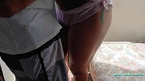 Fucking Hot Married Latina On Apartment Balcony Outdoor Creampie