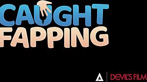 kimmy kimm caught masturbating leads to rough interracial pounding